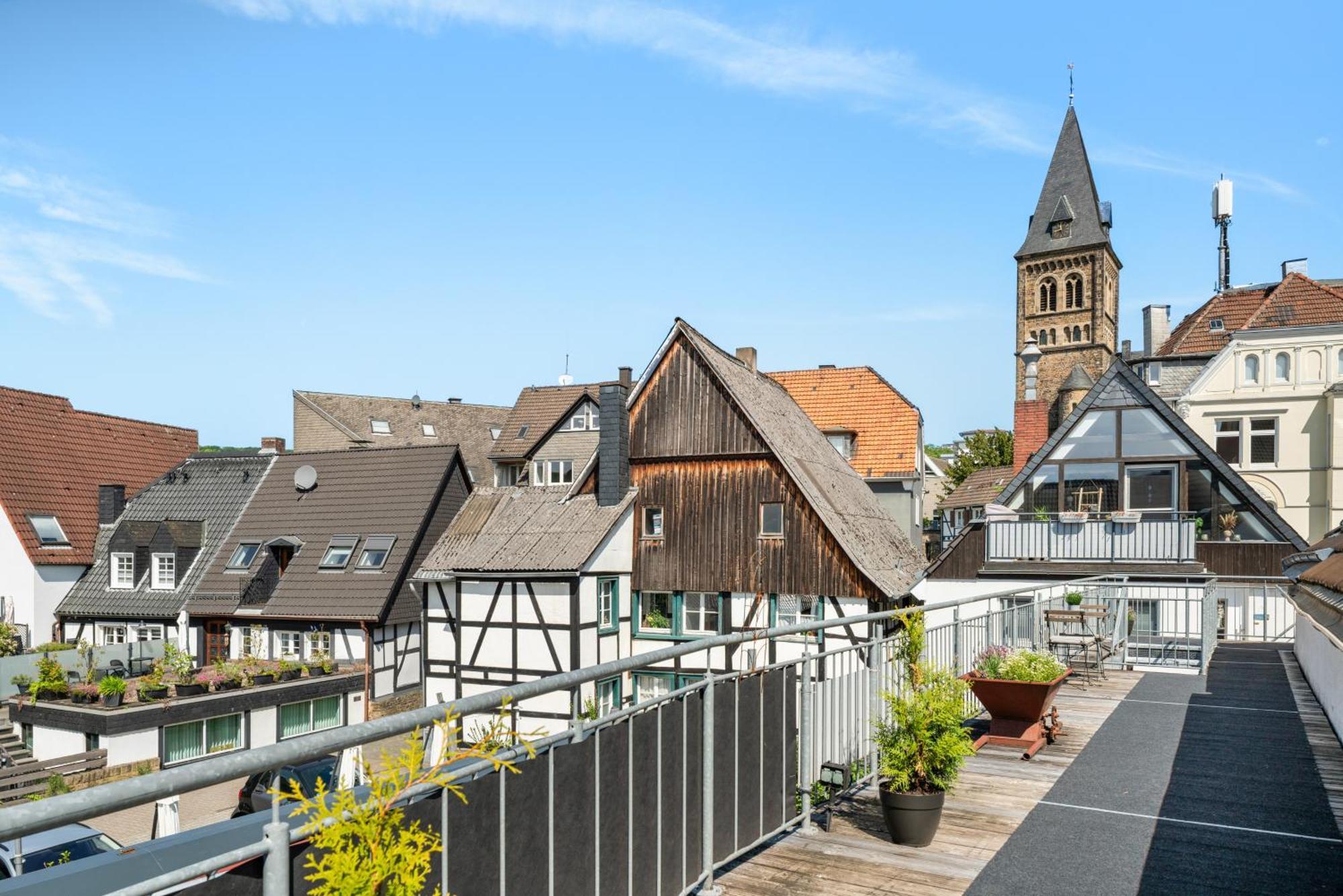 Mola Apartments-Charmante Ferienwohnung Im Herdecke Zentrum Fuer 3 Personen-Grosse Dachterrasse-Grill-Gratis Parken-Wlan Bagian luar foto